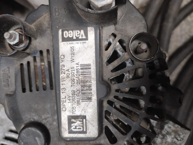 Alternador Valeo - Opel 90A