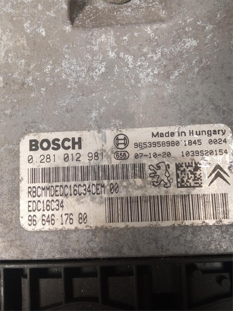 Foto 1 Centralita Bosch EDC16C34 - Peugeot