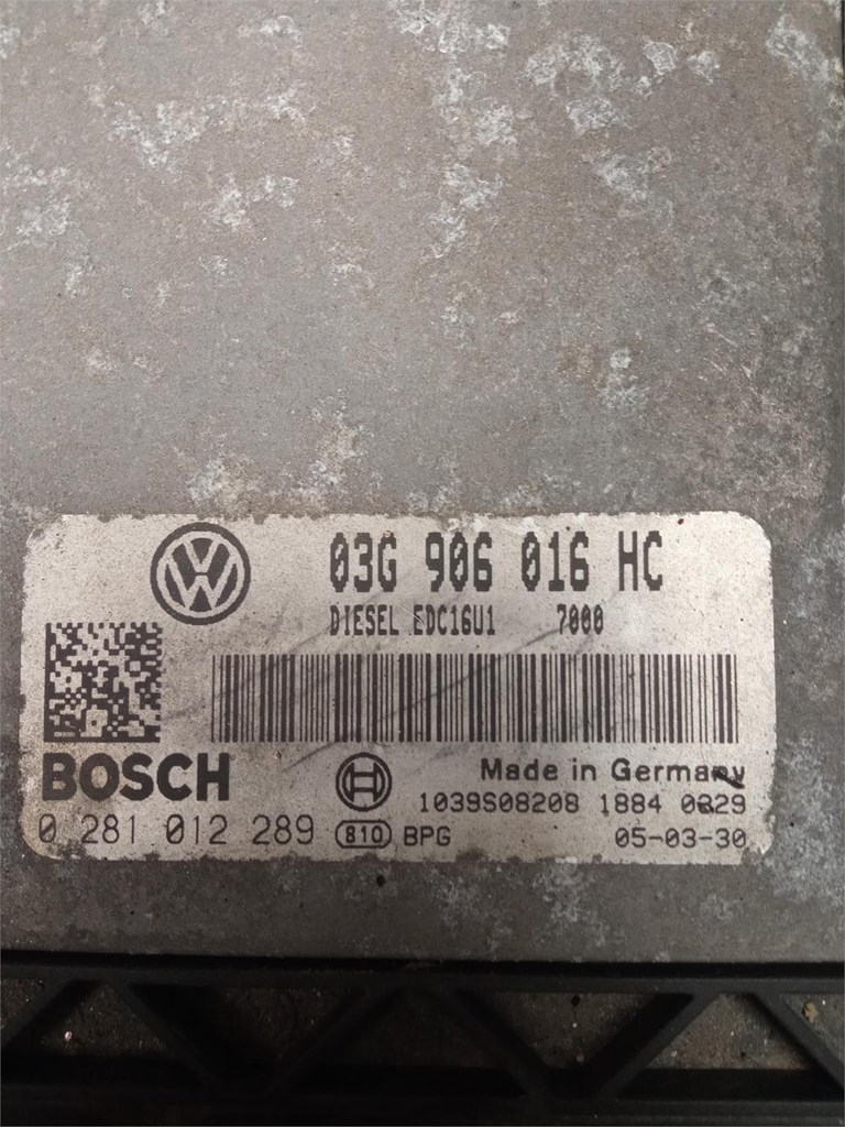 Foto 1 Centralita Bosch EDC16U1 03G906016 seat 