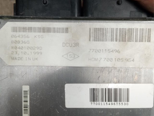 Centralita DCU3R - HOM7700105954  CENTRALITA MOTOR UCE RENAULT MEGANE I CLASSIC 1999