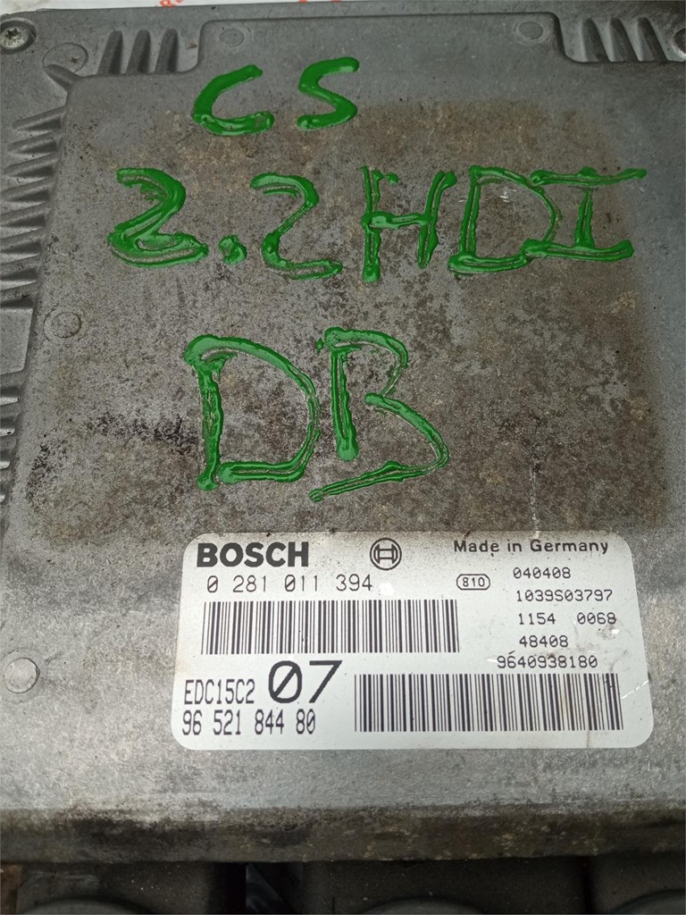 Foto 1 Centralita ECU BOSCH EDC15C2 2.2 HDI 0281011394