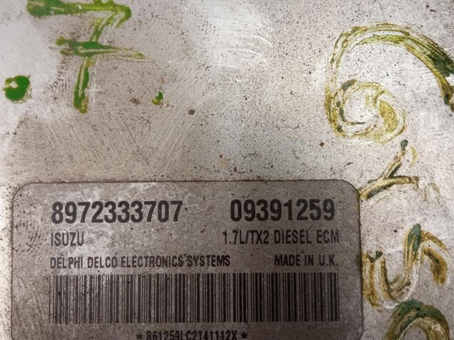 Centralita Isuzu 1.7L/TX2 Diesel ECM 8972333707