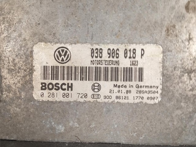 CENTRALITA MOTOR UCE VOLKSWAGEN PASSAT 1996  Centralita Motor Bosch 038906018P