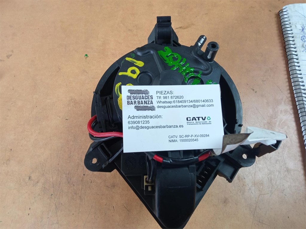 Foto 1 motor ventilador 407 2.0hdi